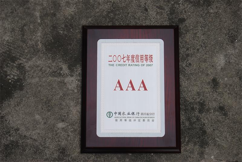 2007年度信用等级