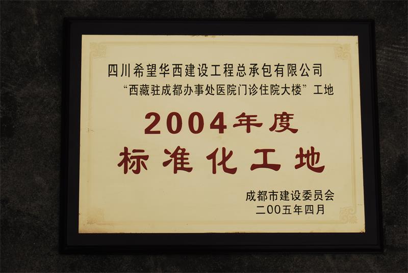 2004年度标准化工地