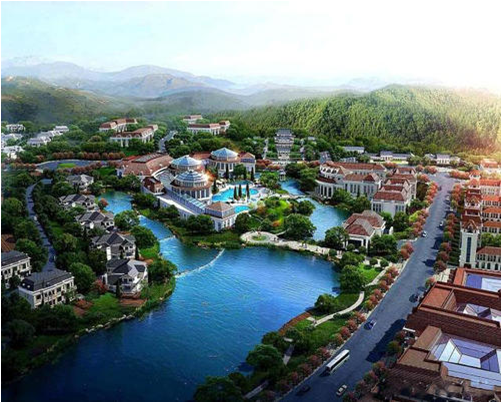 大英浪漫地中海人造天空沙滩海滨浴场项目