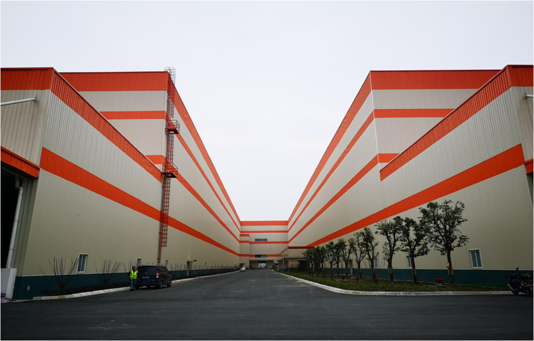 崇州全友工业园 10 号物流厂房钢结构工程